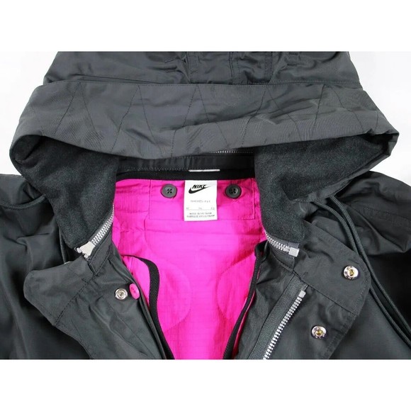 Nike Therma-Fit Oversized Parka 3-in-1 Jacket Size M Smoke Grey Pink DQ4926-070 - Picture 11 of 14